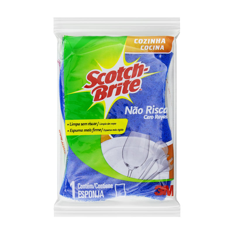 Esponja Scotch Brite Super Não Risca Azul
