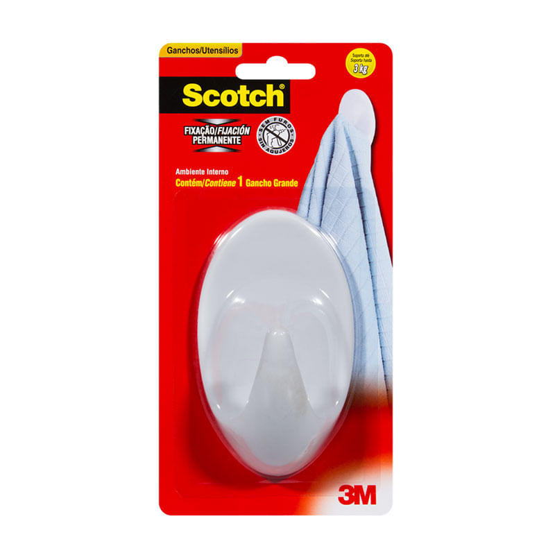 Gancho Plástico Scotch Grande 