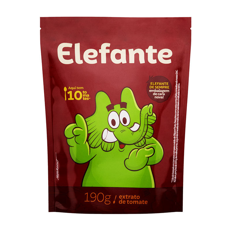 Extrato de Tomate Elefante Sachê 190g