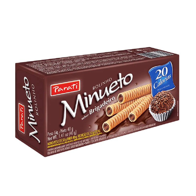 Rolinho Parati Wafer Minueto Brigadeiro 40g