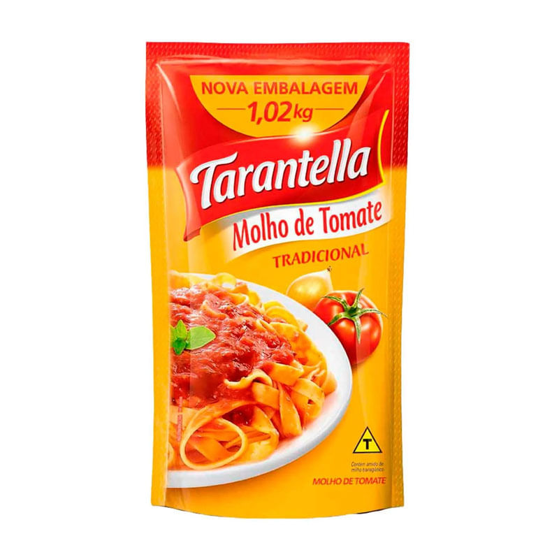 Molho de Tomate Tarantella Tradicional Peneirado Sachê 1,02kg