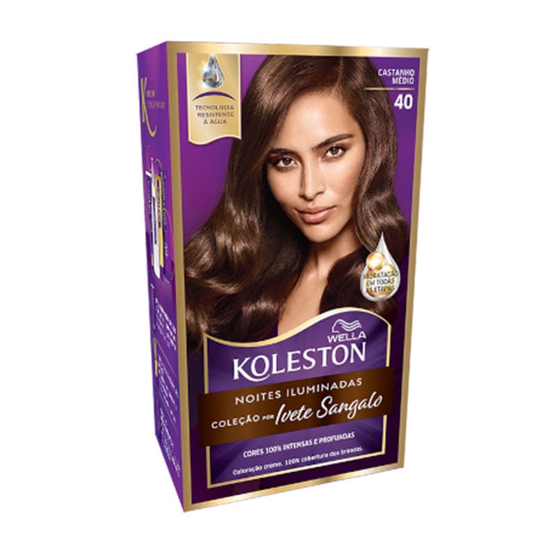 Tintura Koleston Kit 40 Castanho Médio