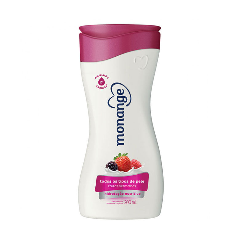 Creme Hidratante Monange Frutas Vermelhas 200ml 