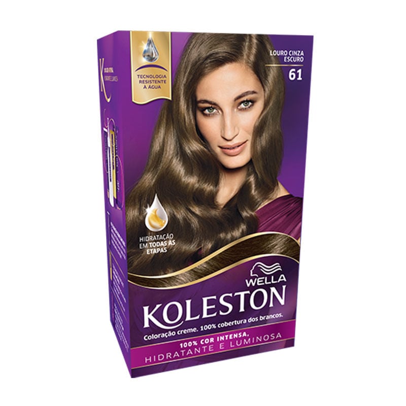 Tintura Koleston Kit 61 Louro Cinza Escuro