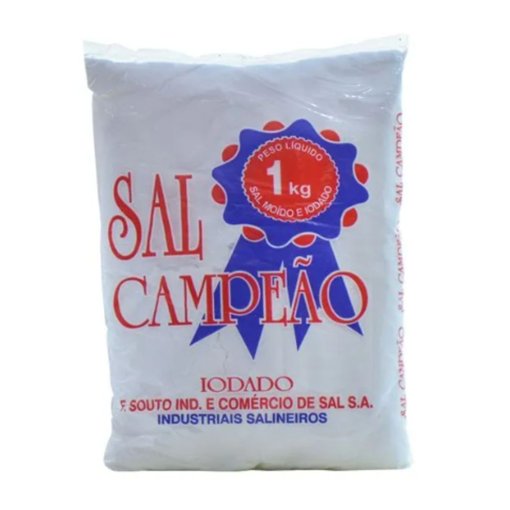 Sal Refinado Campeão 1kg