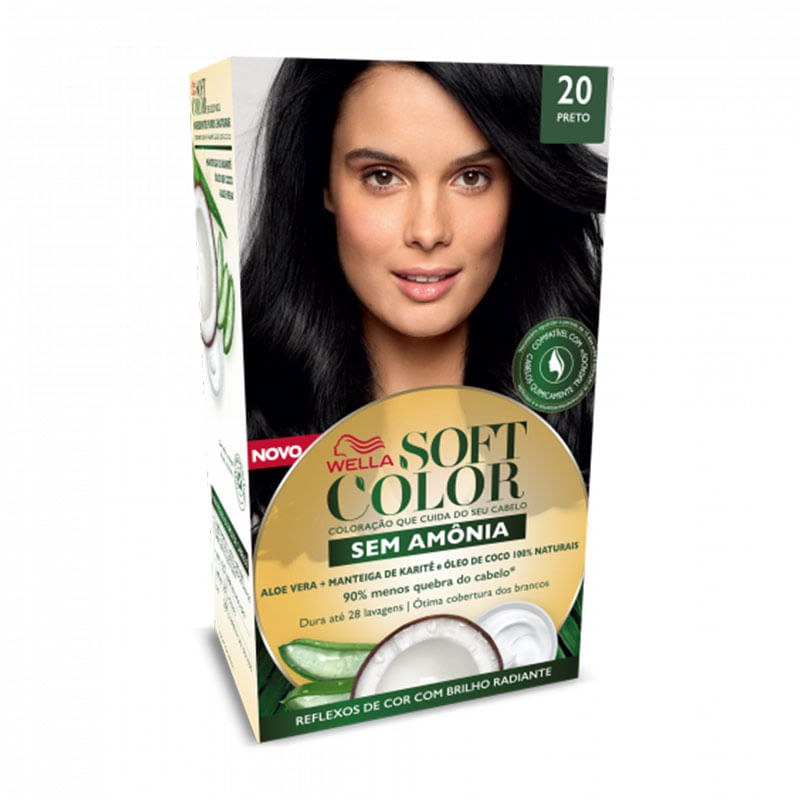 Tintura Soft Color Kit 20 Preto