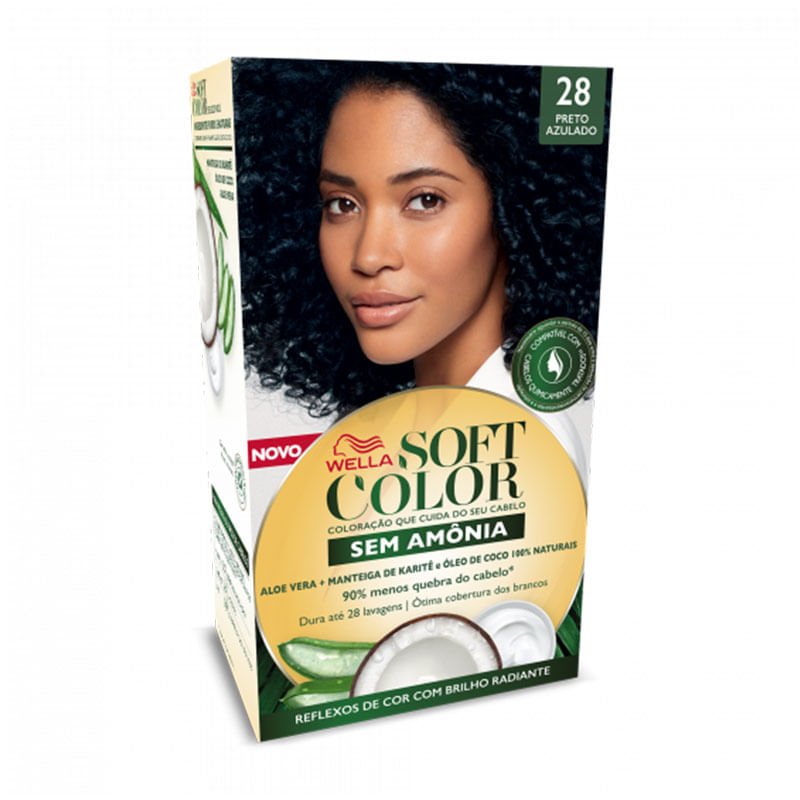 Tintura Soft Color Kit 28 Preto Azulado