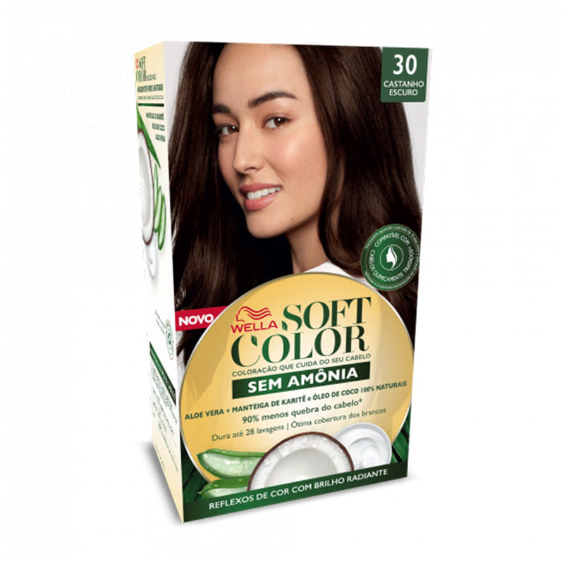 Tintura Soft Color Kit 30 Castanho Escuro