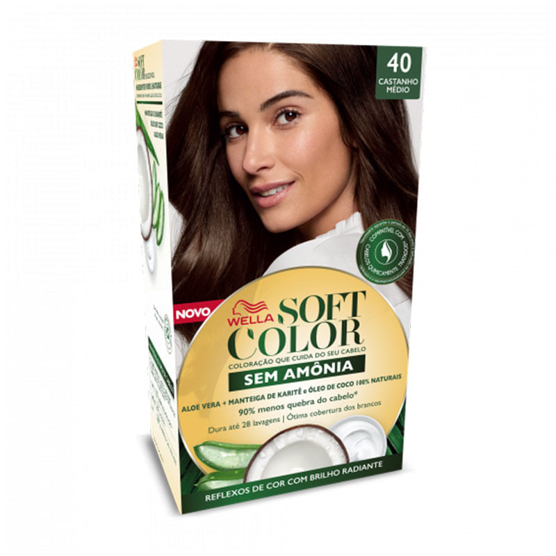Tintura Soft Color Kit 40 Castanho Médio