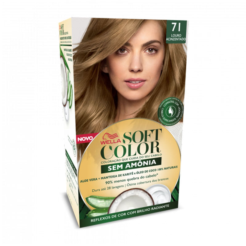 Tintura Soft Color Kit 71 Louro Acizentado