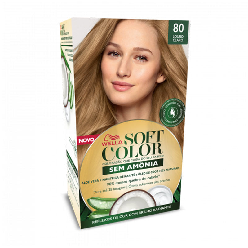 Tintura Soft Color Kit 80 Louro Claro