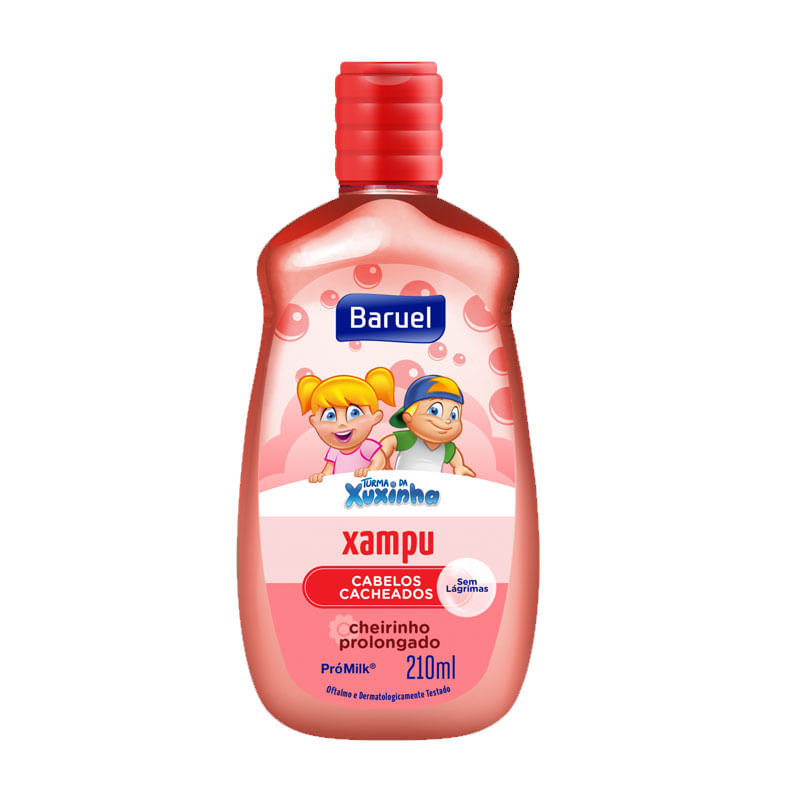 Shampoo Infantil Turma da Xuxinha Cabelos Cacheados 210ml 