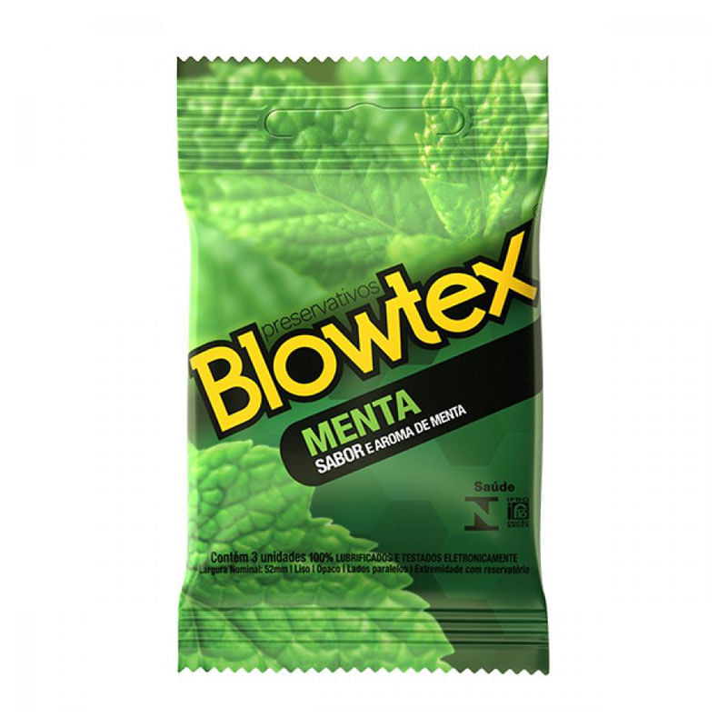Preservativo Blowtex Menta com 3un