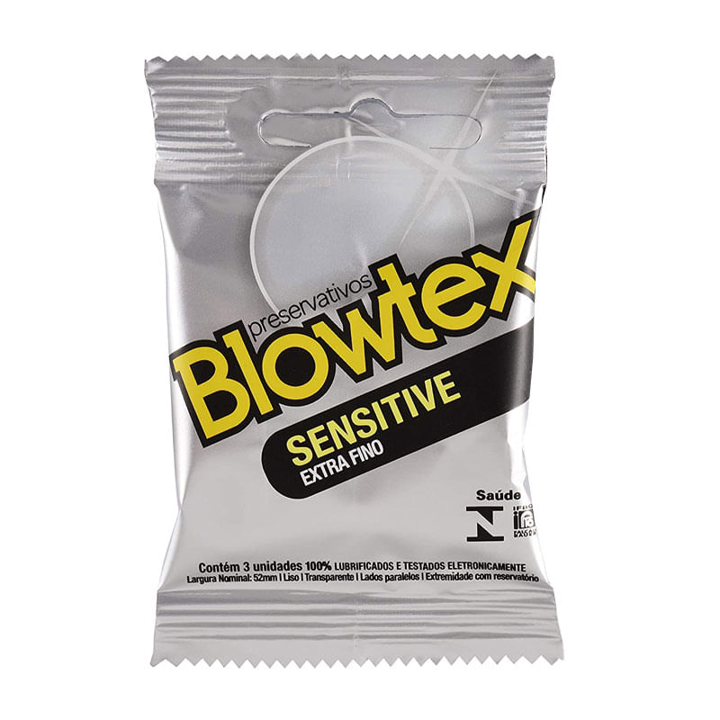 Preservativo Blowtex Sensitive com 3un