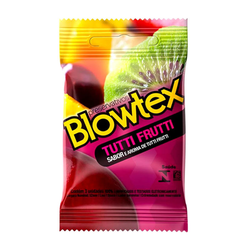 Preservativo Blowtex Tuti Fruti com 3un