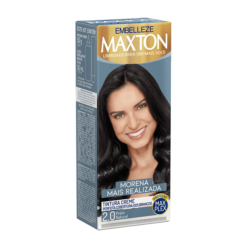 Tintura Maxton Mini Kit 2.0 Preto Natural