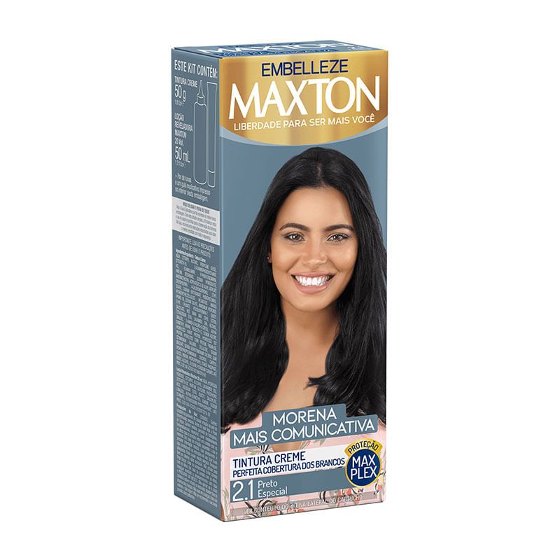 Tintura Maxton Mini Kit 2.1 Preto Especial