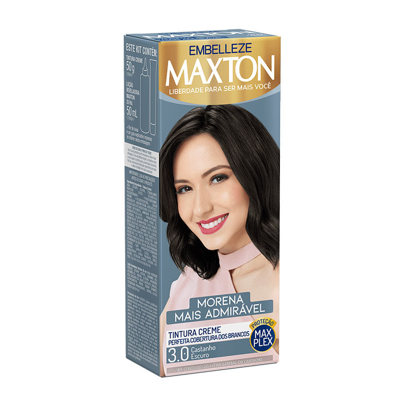 Tintura Maxton Mini Kit 3.0 Castanho Escuro