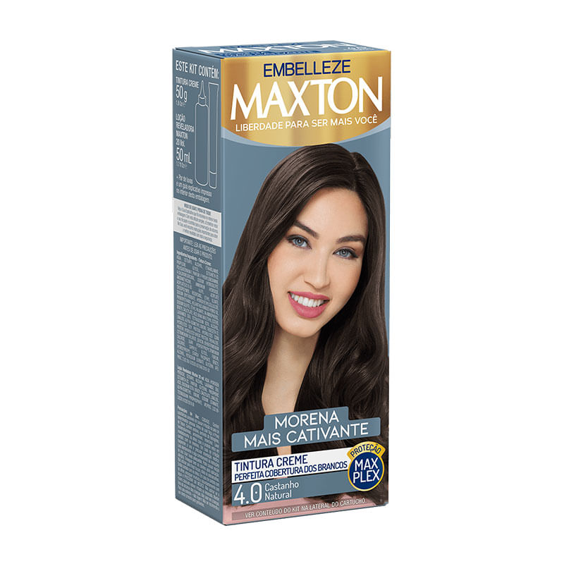 Tintura Maxton Mini Kit 4.0 Castanho Natural