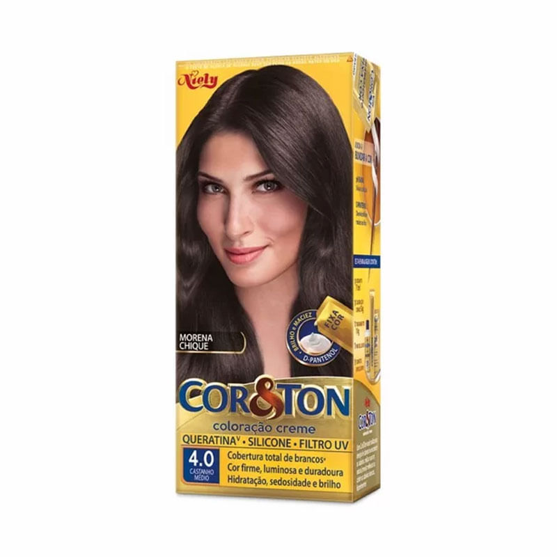 Tinta Niely Cor&Ton 4.0 Castanho Médio