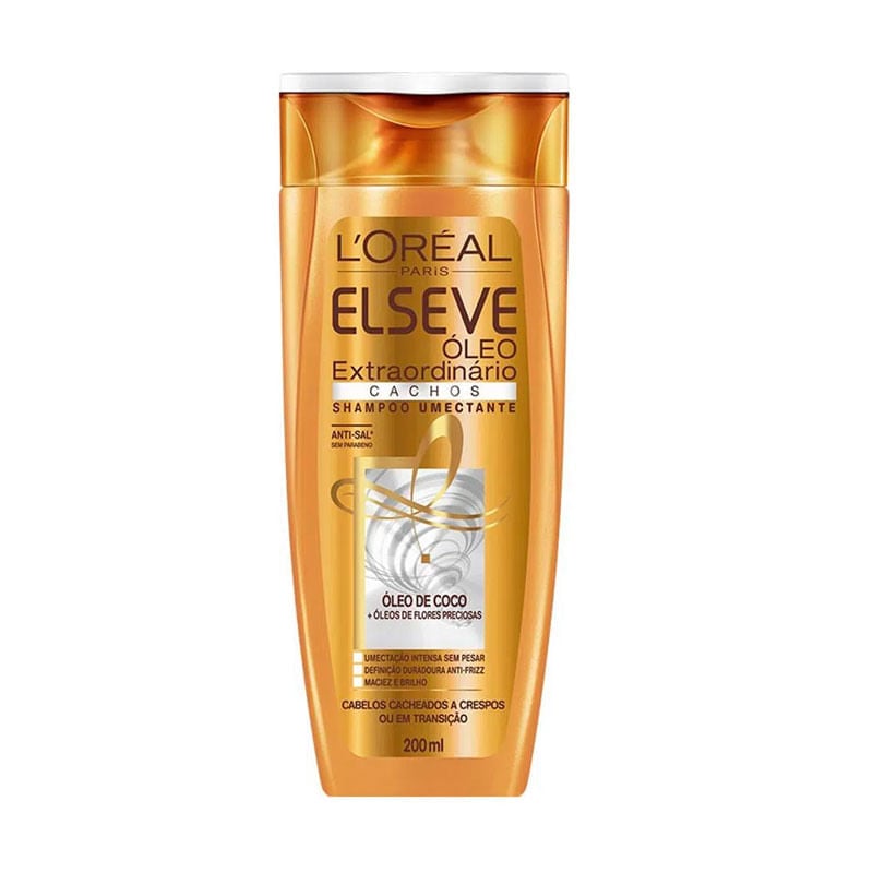 Shampoo Elseve 200ml Óleo Extraordinário Cachos