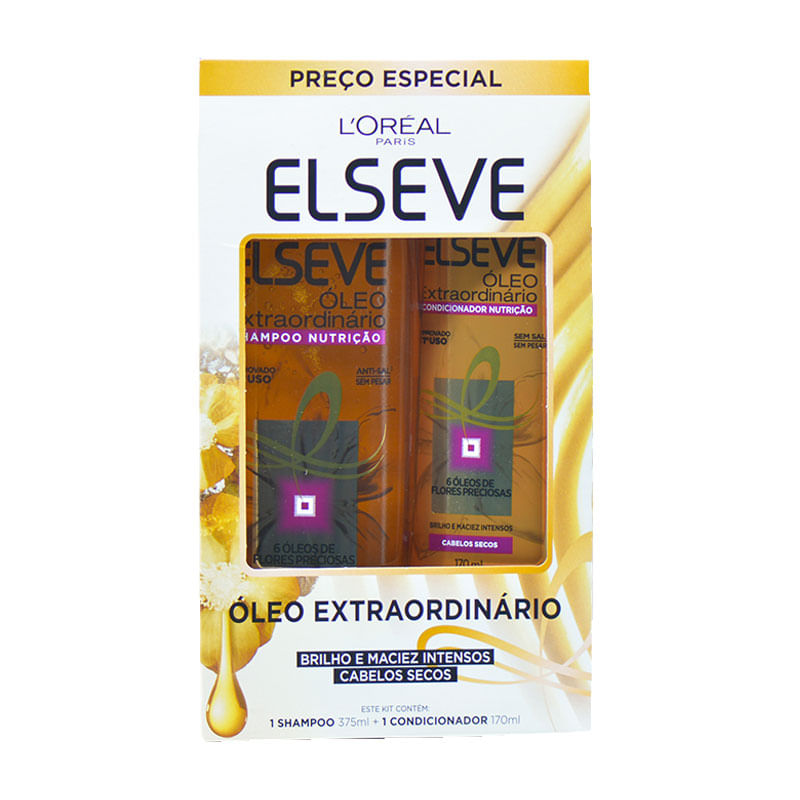 Shampoo 375ml + Condicionador 170ml Elseve Extraordinário