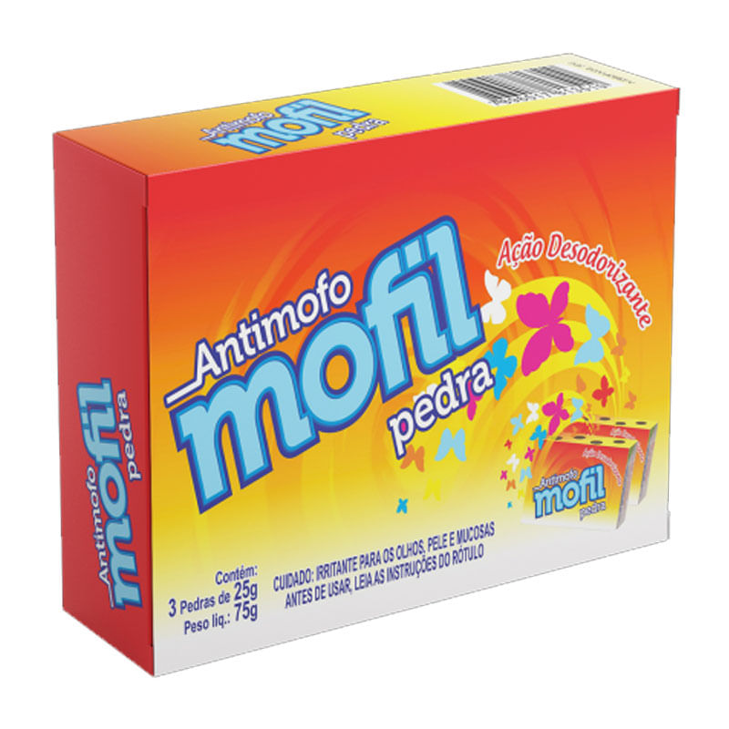 Evita Mofo em Pedra Mofil Refil 3un 25g