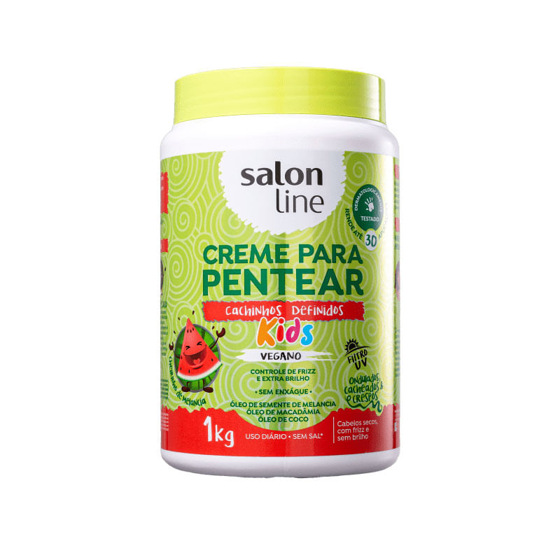 Creme para Pentear Salon Line Kids Cachinhos Definidos Melancia 1kg