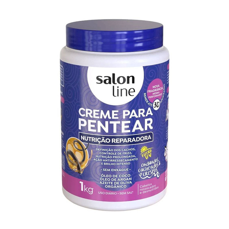 Creme Para Pentear Salon Line 1kg Nutrição Reparadora