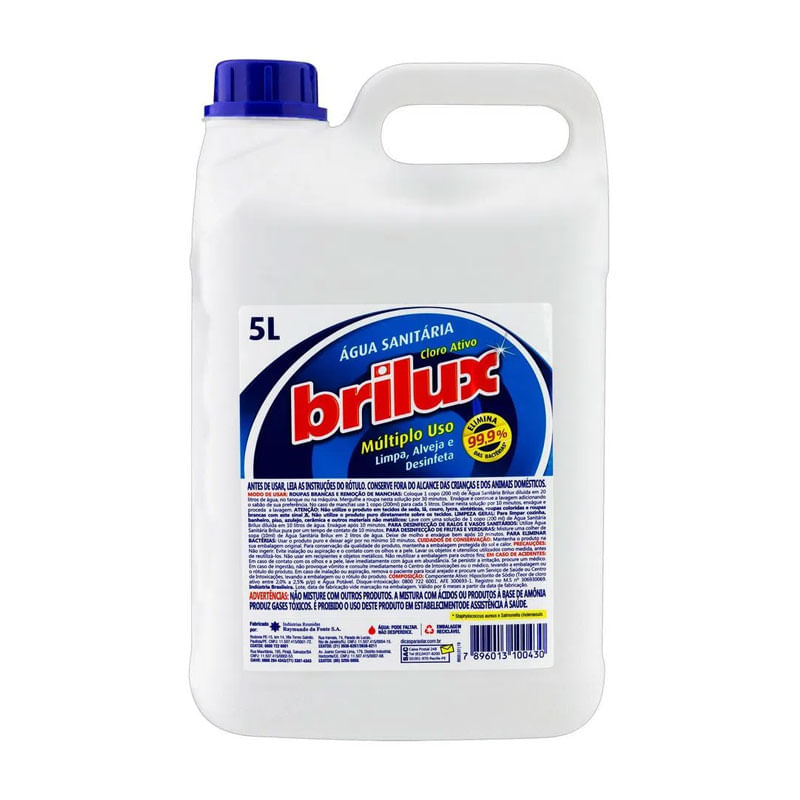 Água Sanitária Brilux 5L