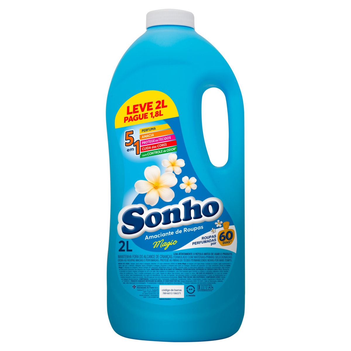 Amaciante Sonho Magic Leve2L  Pague1,8L