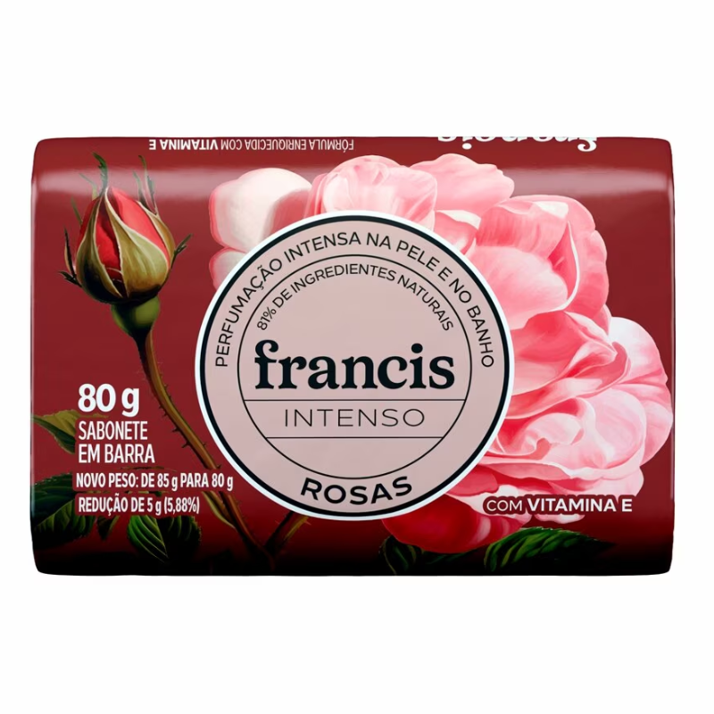 Sabonete Francis 85g Suave Rosa Claro Geranio