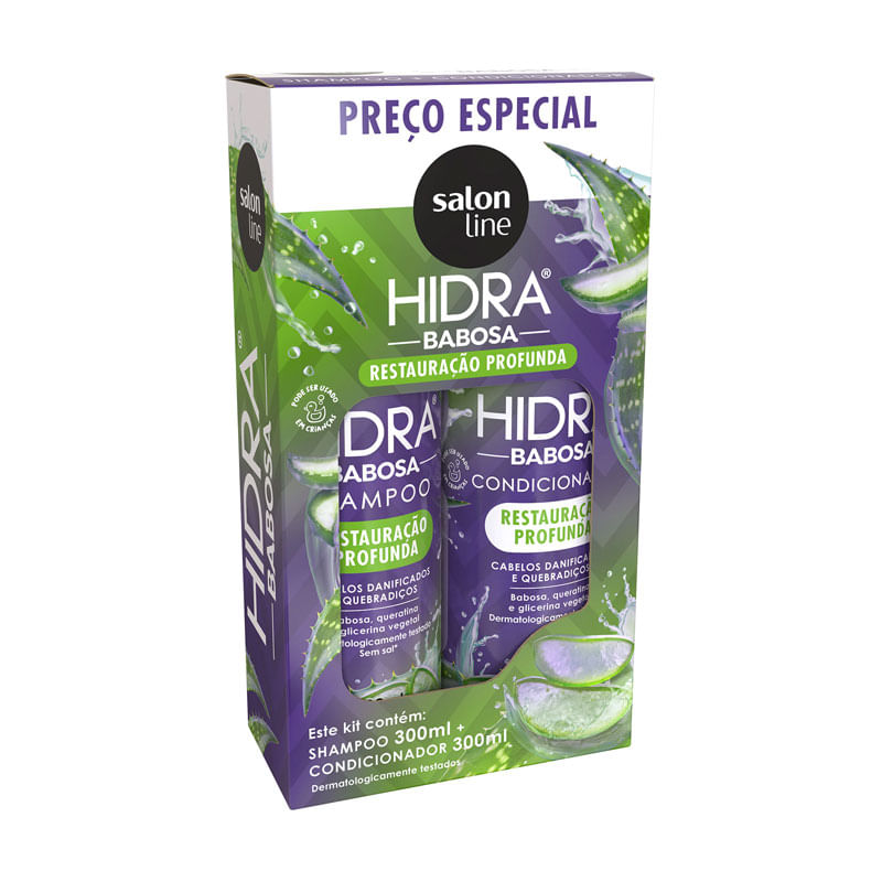 Shampoo+Condicionador Salon Line Hidra Babosa 2X300ml