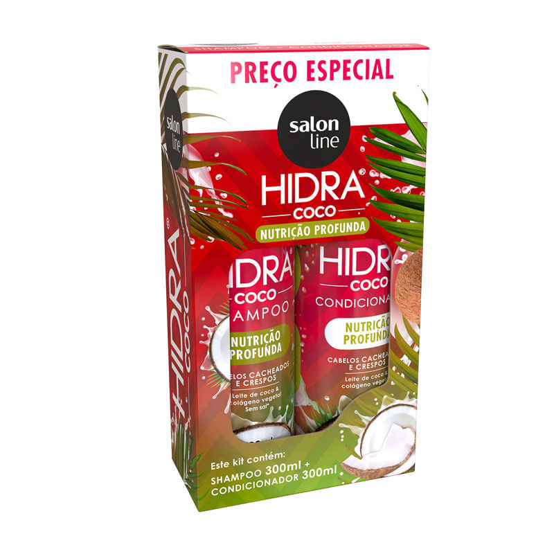 Shampoo+Condicionador Salon Line Hidra Coco 2X300ml