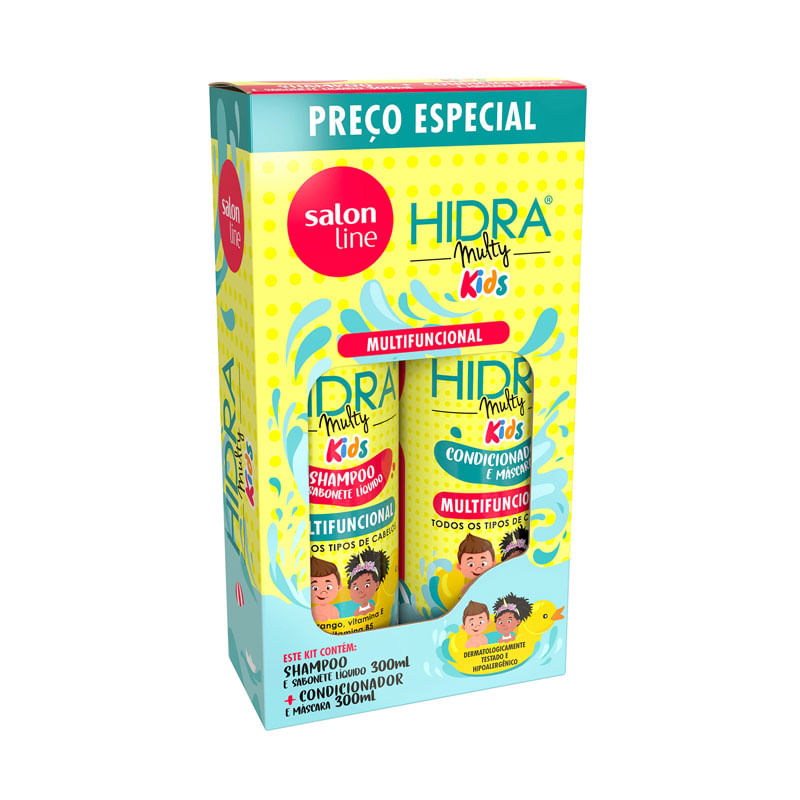 Shampoo+Condicionador Salon Line Hidra Kids 2X300ml