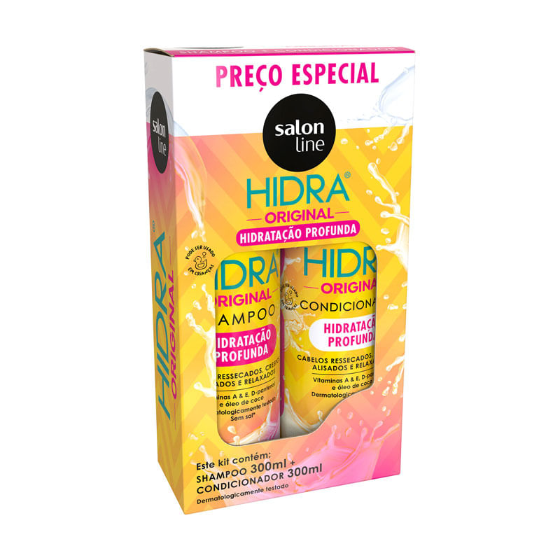 Shampoo+Condicionador Salon Line Hidra Original 2X300ml