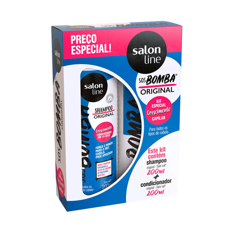 Shampoo+Condicionador Salon Line Bomba 2X300ml