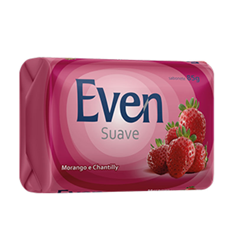 Sabonete Even Suave 85g Morango e Chantilly 