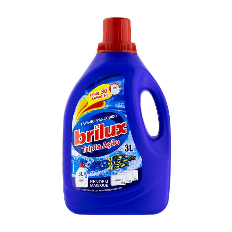 Lava Roupas Liquido Brilux 3L