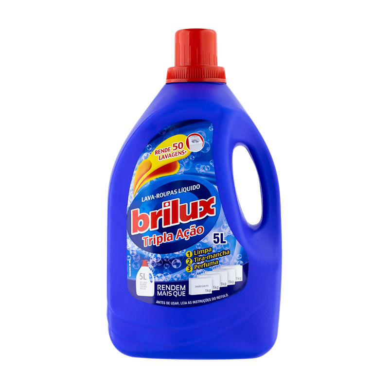 Lava Roupas Liquido Brilux 5L