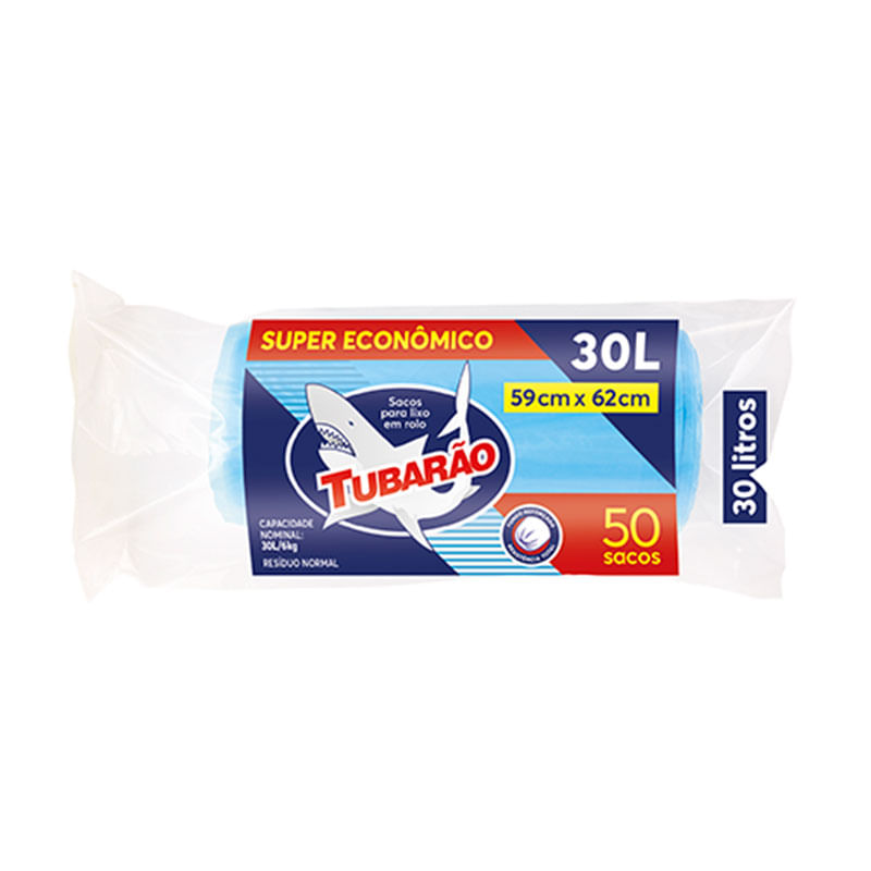 Saco para Lixo Tubalix 30L com 50un.