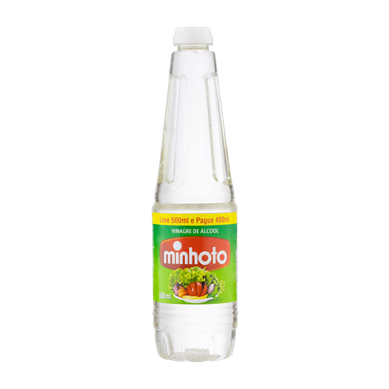 Vinagre Minhoto Álcool Leve 500ml Pague 450ml