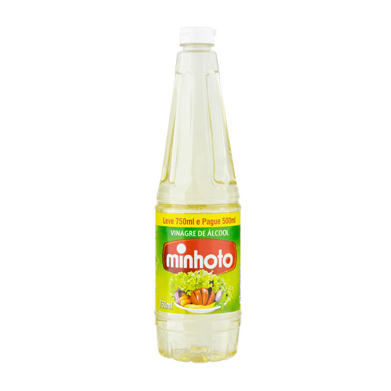 Vinagre Minhoto com Álcool Leve 750ml Pague 500ml