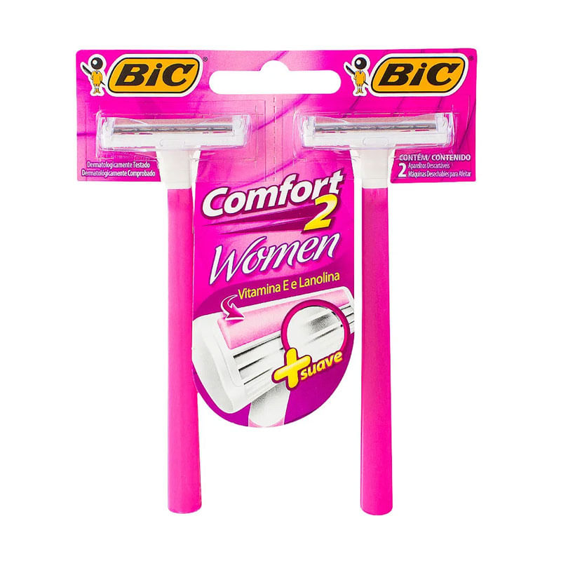Aparelho Barbear Bic Comfort 2 Pele Wowen 2un
