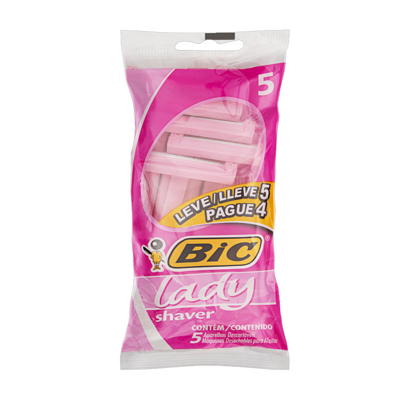 Aparelho Barbear Bic Lady Shaver Leve5 Pague4