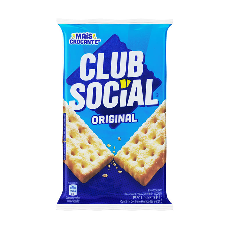 Biscoito Club Social Original 144g