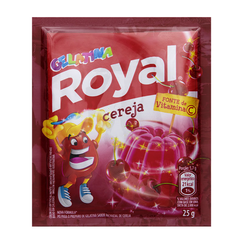 Gelatina Royal 25g Cereja