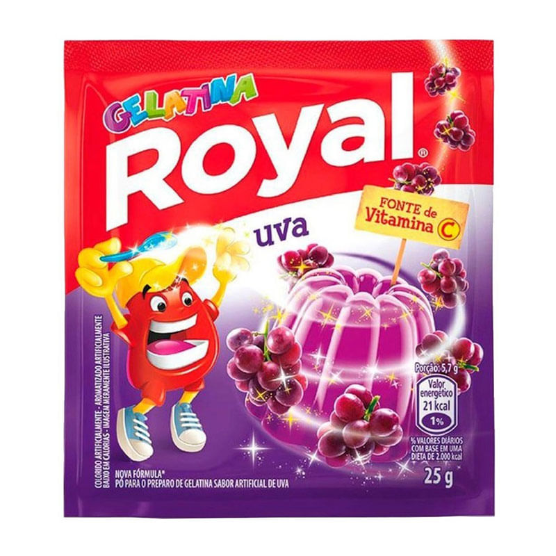 Gelatina Royal 25g Uva