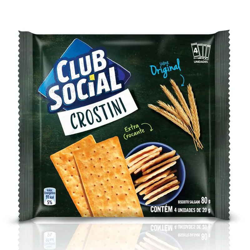 Biscoito Club Social Crostini Original 80g