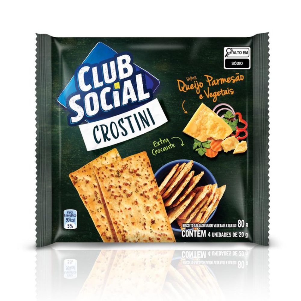 Biscoito Club Social Queijo Vegetal 80g